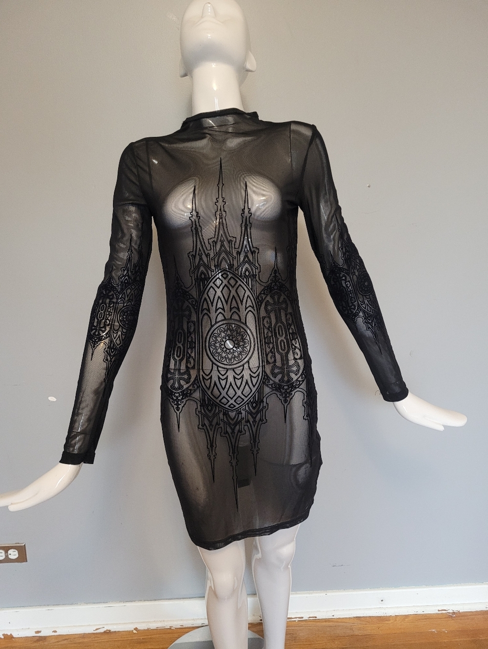 Killstar Unholy Matrimony Mesh Dress, VGUC, Size S - Picture 2 of 9